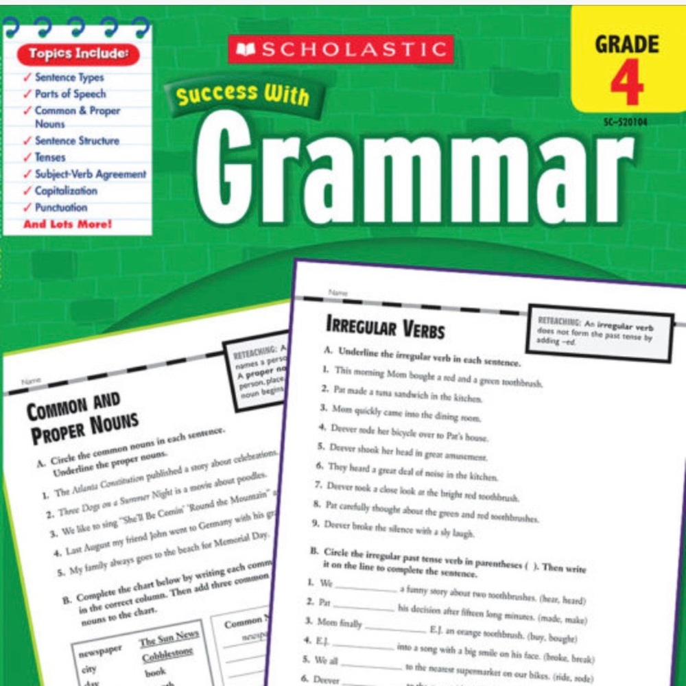Scholastic Success With Grammar: Grade 4